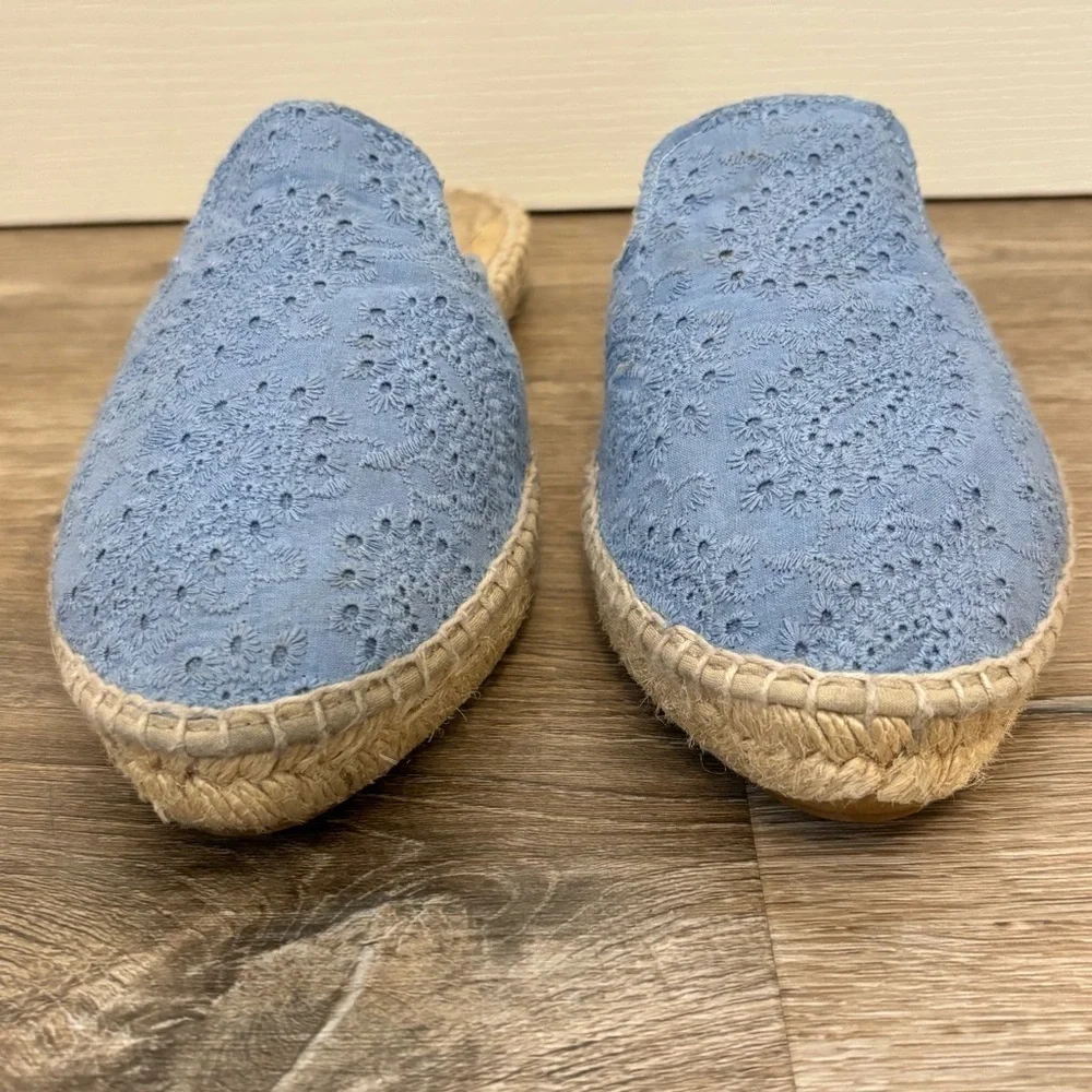 Manebi Yucatán Crochet Eyelet Espadrilles Mules